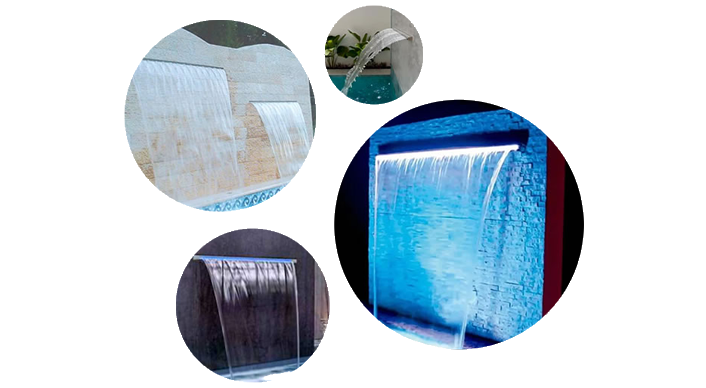 Cascatas Inox de embutir